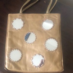 Leather Prada handbag